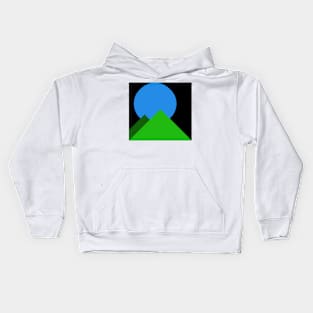 Moon Over The Mountains Kids Hoodie